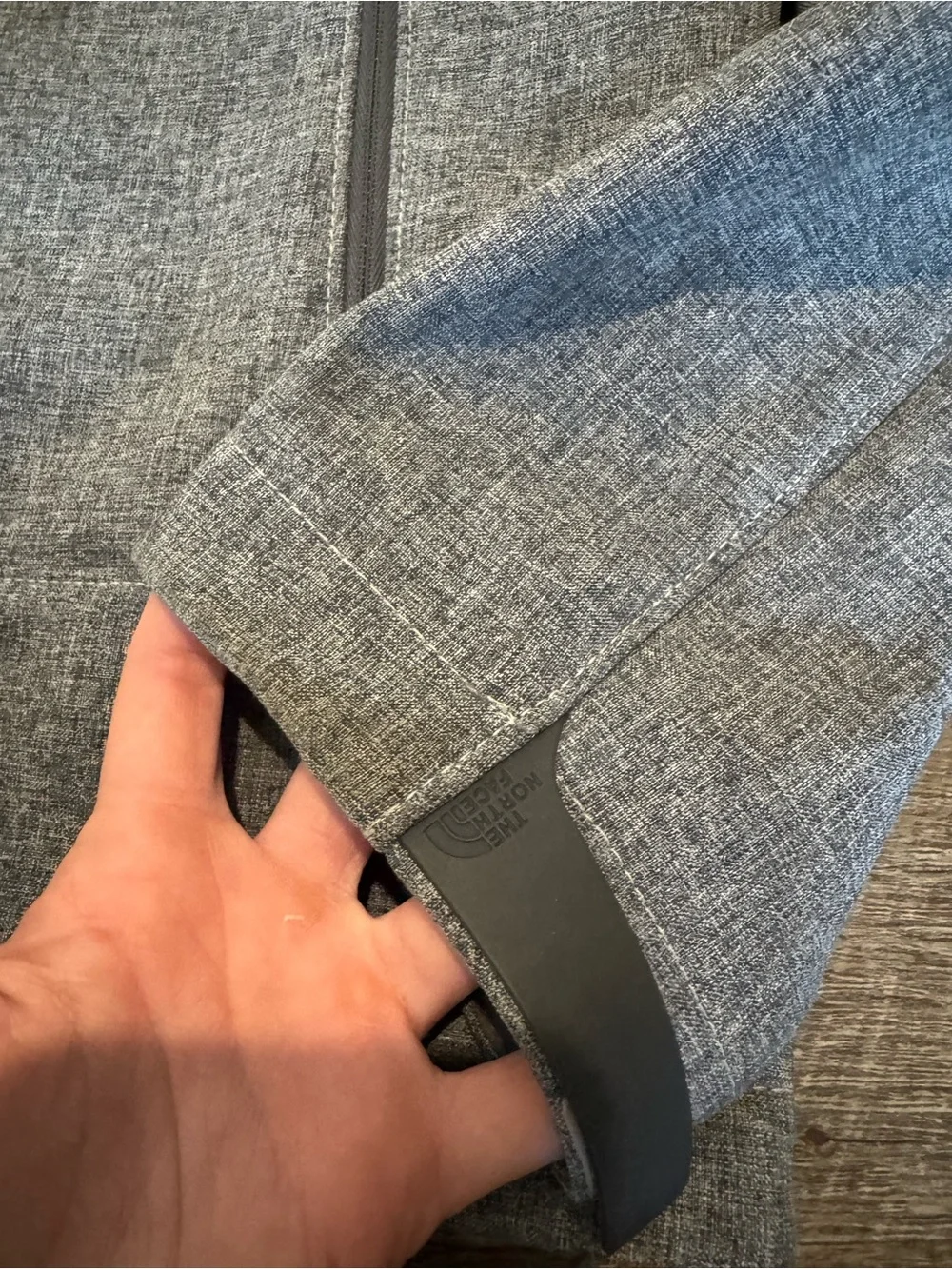 The North Face Men's Heather Gray Zip-Up Shirt Jacket